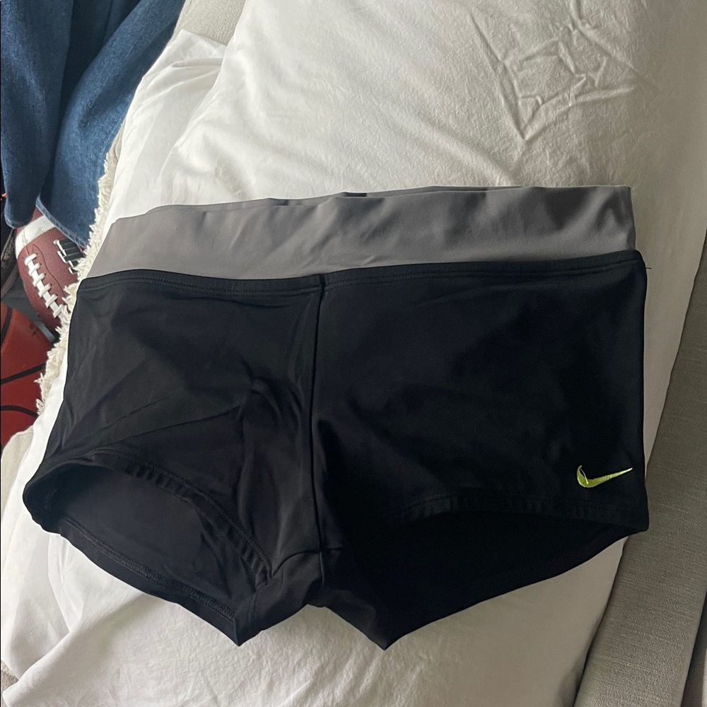 Nike Black and Gray Sports Shorts